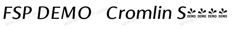 FSP DEMO   Cromlin S字体转换